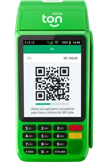 Maquininha Ton T3 - Taxa 0,57% sem mensalidade - A maquininha com comprovante impresso e chip 3G